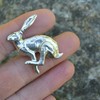 Running Hare Kitchen Knobs, Hare Drawer Knob, Cabinet Knobs, Handmade,