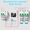 Electricity Meter, DIN Rail, LCD Digital Energy Meter, AC40-300 V,
