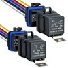 2 Pack Waterproof Relay and Harness Kit 40A 14V DC,