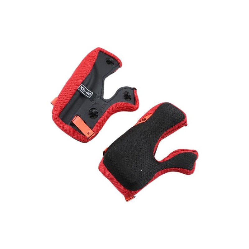 Alpinestars 8962123-10-L: S-M10 Cheeck Pad Set +5Mm Black Lg