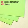 100 Sheets A4 120 g/m² Coloured Paper 5 Colours