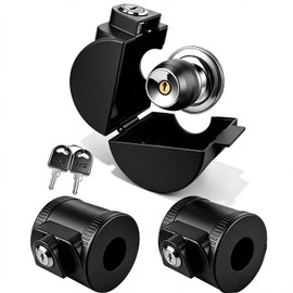 Door Knob Lock-Out Device – Autism Proof Door Locks Cover Black 2pc