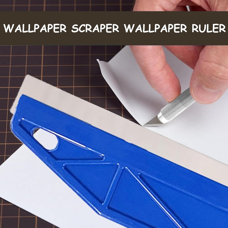 WADY Paint Trim Guard Paint Wallpaper Scraper, 12 inch Multi-Purpose