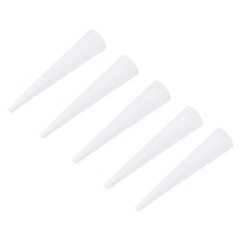 MECCANIXITY Silicone Rubber Tapered Plug 0.8mm to 3.2mm Solid White for Powder Coating, Painting, Anodizing, Plating, Sandblasting, Laboratory Use 60 Pieces