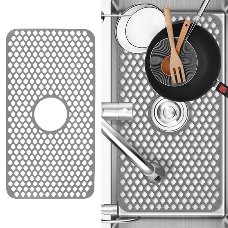Hollow Insulated Kitchen Sink Mat Non Slip Multi Functional Large