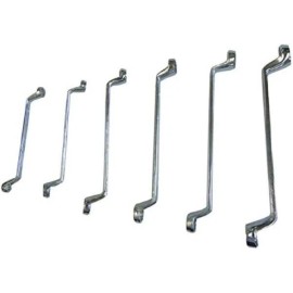 Shop-Tek 6-Piece Double Box Offset Wrench Set, 10mm - 22mm
