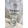 Cristar "Dad Bod? I Prefer Father Figure”. Glass Goblet, 14.5