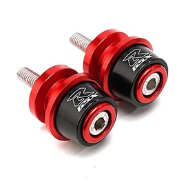 Motorcycle Swing Arm Spools Sliders, CNC Swing Arm Stand Screw, Swingarm Stand Paddock Compatible for Suzuki GSXR1000 GSXR1300 GSXR600 GSXR750 GSXR 125 GSXR 150 (Red)