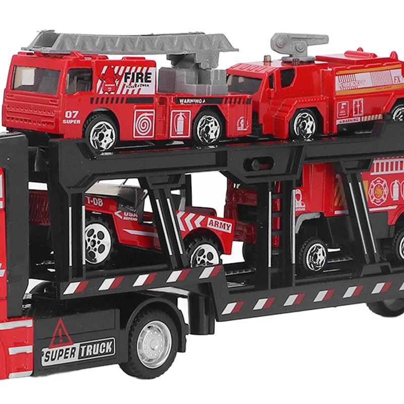 32cm Car Carrier Truck for Boys with 6 Small Car