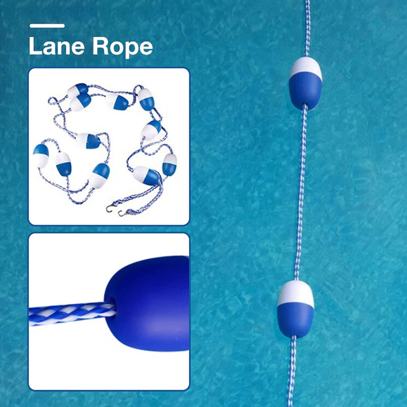 YUEWO 18’ Swimming Pool Safety Float Line Divider Rope Kits