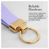 HSAJS Wristlet Keychain Elastic Nylon Cord Simple and Refined So