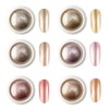 WUSJCOF 6pcs Nail Powder, Spiegel Effekt Chrome Pigmente für Nagelkunst