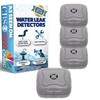 4 Pack Water Leak Detector - 95 dB Flood Detection
