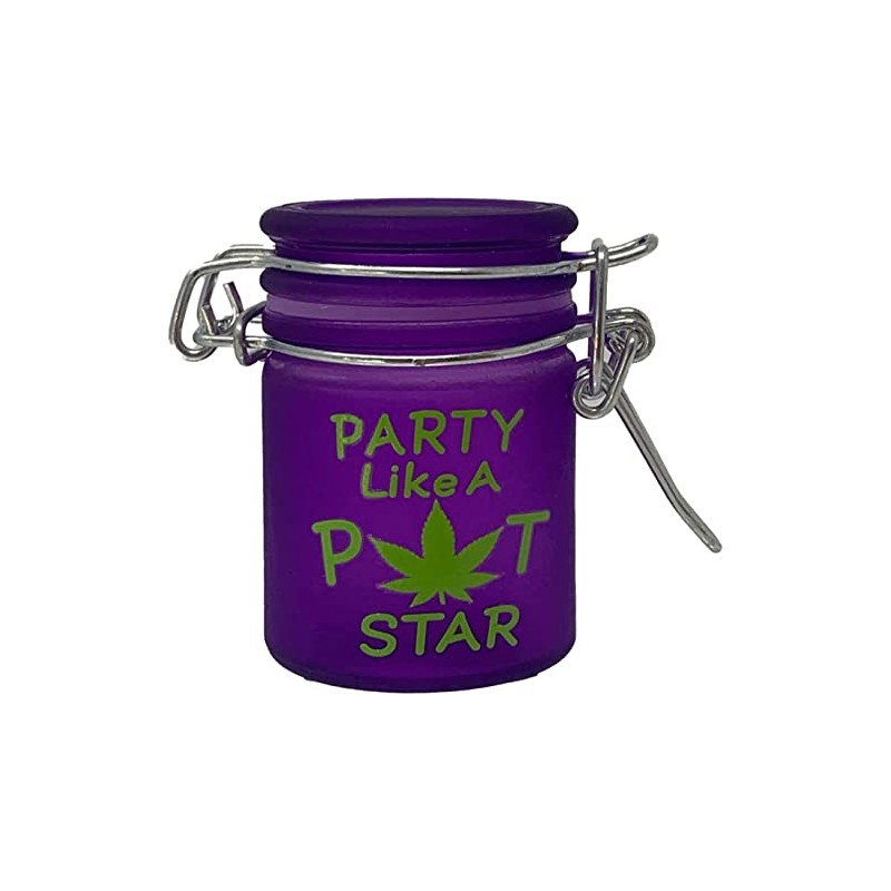 TMI Airtight Glass Herb Mini Storage Jar with Clamping Lid