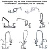 KWODE 6” Swivel Gooseneck Spout Replacement Kit for Commercial Kitchen