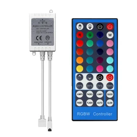 SUPERNIGHT RGBW LED Light Strip Remote Controller, Dimmer for RGB+White RGBWW Strip Light, 40 Key Wireless IR Remote Controller for SMD 5050 3528 RGB Rope Lights