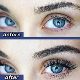 LSNTUU Crafty Co Magnetic Eyelashes, Magnetic Eyelashes with Applicator, Magnetic Eye Lashes, False Eye Lashes (Natural Style-B-2PCS)