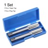 sourcing map 2pcs Metric Hand Tap Set, M14 x 1.5