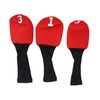 3pcs Durable Head Golf Cover Headcover Clubs Cover Protector for