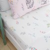 Catherine Lansfield Bunny Tails Ditsy Flowers Junior Fitted Sheet White