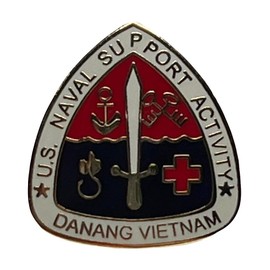 Trade Winds 3 Pack US Naval Support Activity Danang Vietnam Hat Cap Lapel Pin M-797