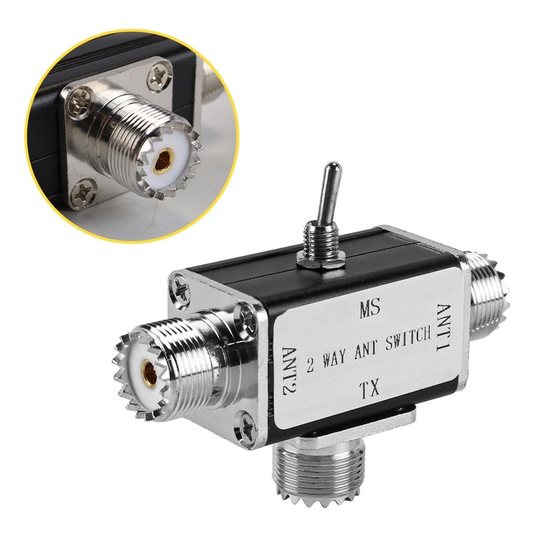 Gorise 100W Antennae Switch, SO239 Interface Manual 2-channel CB/HAM Antenna