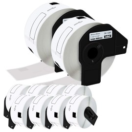 USUPERINK (10 Roll,400 Labels/Roll) Compatible for Brother DK-1208 DK1208 1.4'' x 3.5'' (38mm x 90mm) Die-Cut Shipping Address Mailing White Paper Labels for QL-1060N QL-1100 QL-1110NWB Label Printer