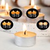 Natural Beeswax Tealight Candles in Metal Aluminum Cup - Organic