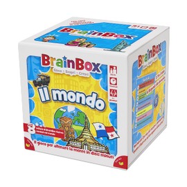 Asmodee - BrainBox: The World - Game to Learn and Train the Mind, 1+ Player, 8+ Years, Edition in Italian