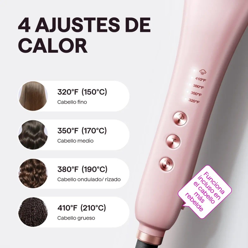 Cepillo Alisador De Cabello Wavytalk Pro Steam, Steamline 3