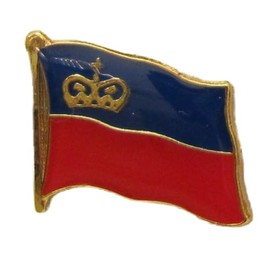 Flag Pin Badge Flag Liechtenstein State Flag Pin Badge Button Flag Clip Pin Badge, Metal