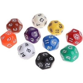 5Pcs Multicolour Polyhedral Dice for Dungeons and Dragons 16 Sided Set Polyhedral Dice with Other Table Games with Random Multi Colored Assortment Accessories