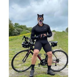 2PACK Cat Ski Mask 3D Cat Sheisty Balaclava with Ears Perfect for Skiing & Biking Music Festivals Parties (Set10)