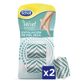 Scholl Velvet Smooth Refill Scrub Dry Skin for Ãÿe and Legs x2