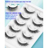 Waterproof Self Adhesive Eyelashes, Cat Eye 6-14mm, 5 Pairs Natural