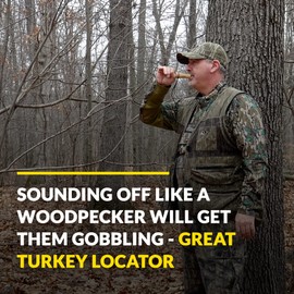 ESH Pileated Woodpecker Turkey Call for Hunting - Turkey Locator Caller - Perfect Turkey Call Lure for Beginners & Pro Hunters