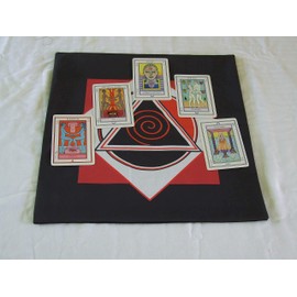 Altar Cloth or Tarot Mat - Triple Goddess Symbol