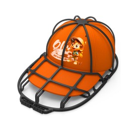 XQXA Hat Washer Cage - No Assembly Needed Hat Cleaner | Perfect Fit for Adult and Kids Hats | Ideal for Baseball Caps | Safe for Dishwasher and Washing Machine | Black | 1-Pack