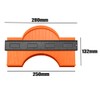 Contour Gauge with Lock, 10 Inch Measuring Shape Outline Angle,