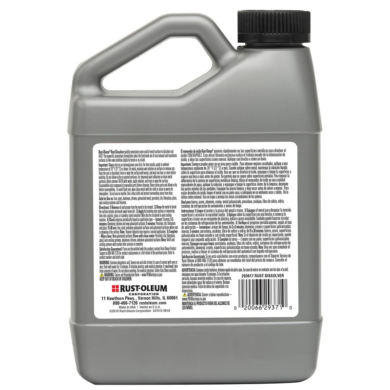 Rust-Oleum 293617 Rust Dissolver, Quart