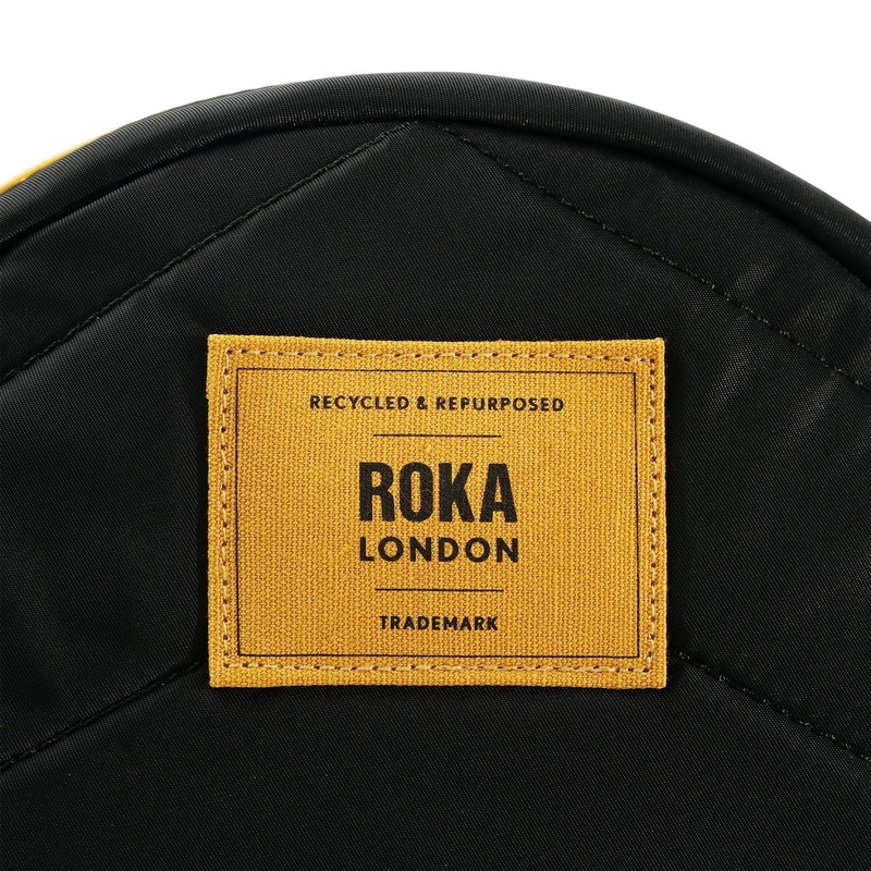 ROKA London All Black Paddington B Small Recycled Nylon, Corn,