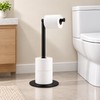 Freestanding Stainless Steel Toilet Paper Holder Bathroom Stand – Modern