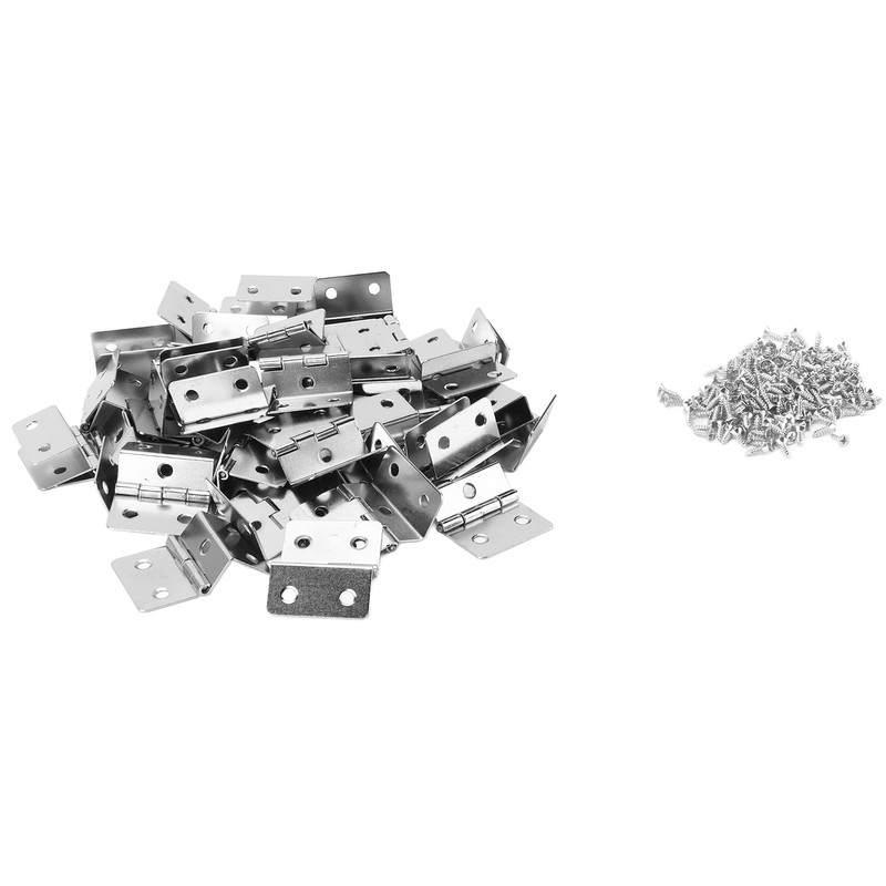 50pcs Hinges Appearance Electroplating Durable Iron Material Wooden Boxes Repairing