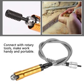 Flexwelle 6 mm, flexible shaft grinder, shaft drill chuck, 0.5-6.5 mm, clamping handle for polishing, engraving, drilling, cutting, grinding, carving, shaping and grinding