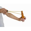 Wooden Animal Slingshot, Hand-Carved & Hand Painted (Buck-Birch Bark)