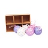 Ciao Set of 6 decoupage Christmas tree balls (diameter 7.5