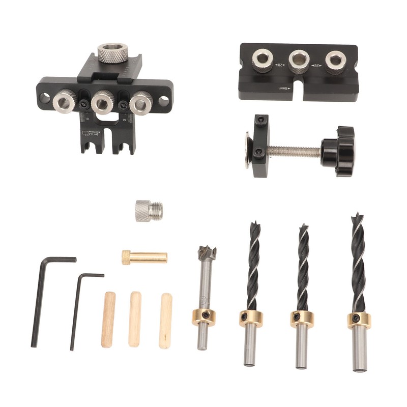 Dowel Jig Quick Precise Positioning Hole Drill Locator Aluminum Alloy