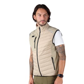 Ellobird Mens Lightweight Puffer Vest Men Work Hiking Casual Winter Cotton Quilted Jacket Workwear