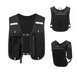 Running Vest for Men and Women, Ultralight & Breathable Hydration Backpack, Trail Backpack, Hydration Vest, Reflective Running Vest for Running, Jogging, Cycling, Marathons
