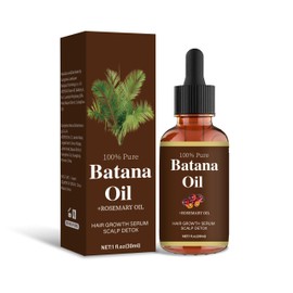 Batana Oil Hair Growth Serum with Rosemary, Scalp Detox Treatment, 1 fl oz